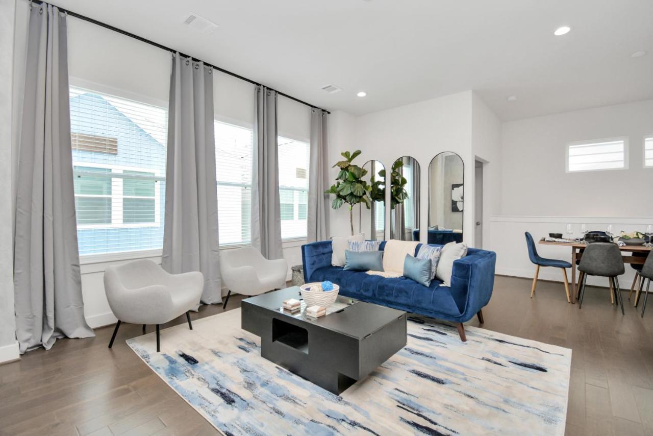 Casa Azure - New Modern 3 Bedroom Med Center, Nrg, Uh Хюстън Екстериор снимка